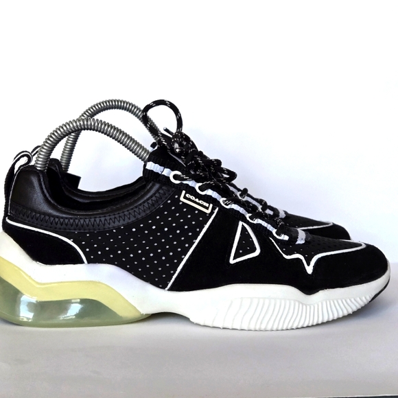 Coach Shoes - Coach City Sole runners size 8B black and white EUC